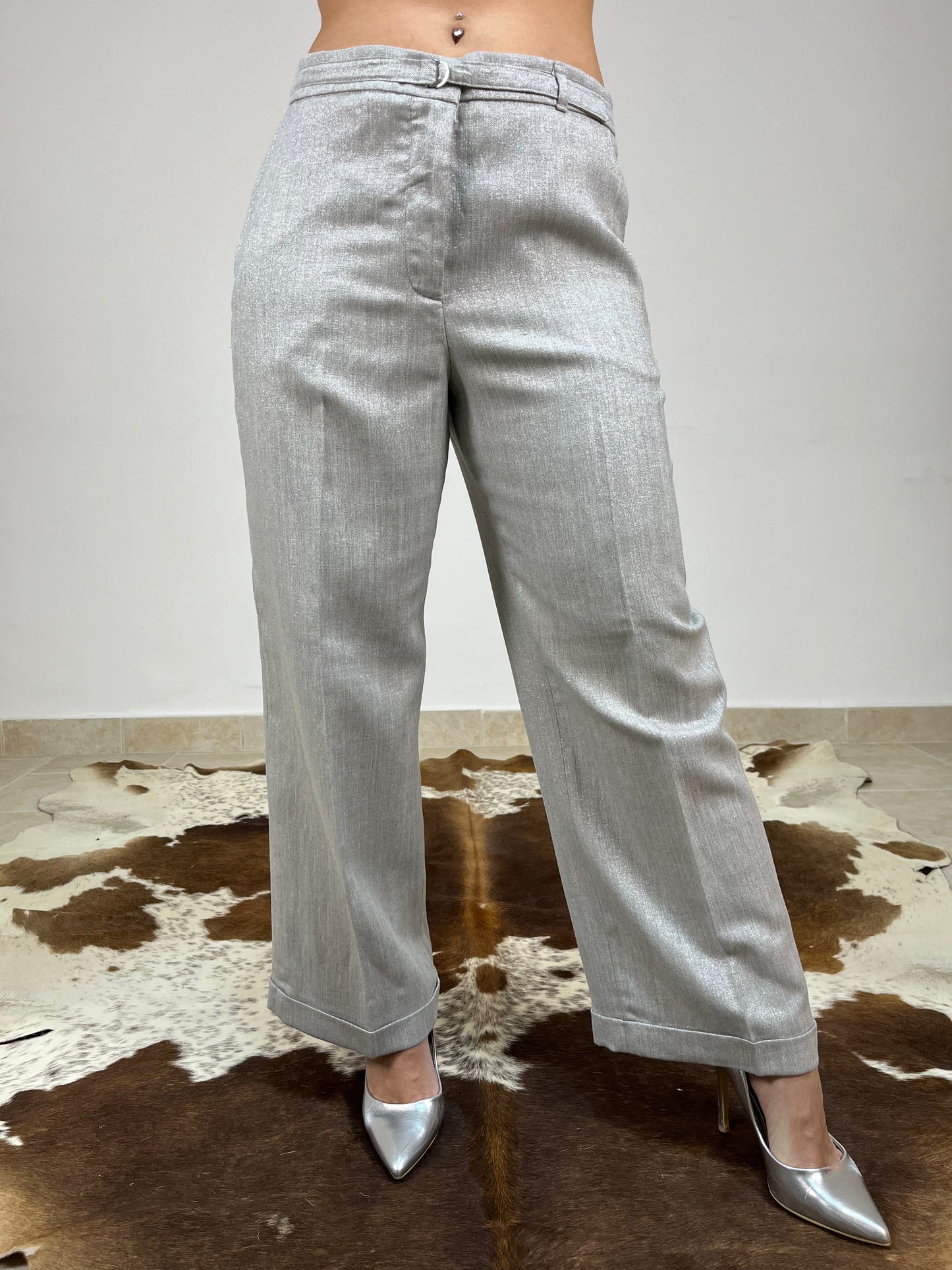 SEVENTY - Pantalone Tailleur Lurex