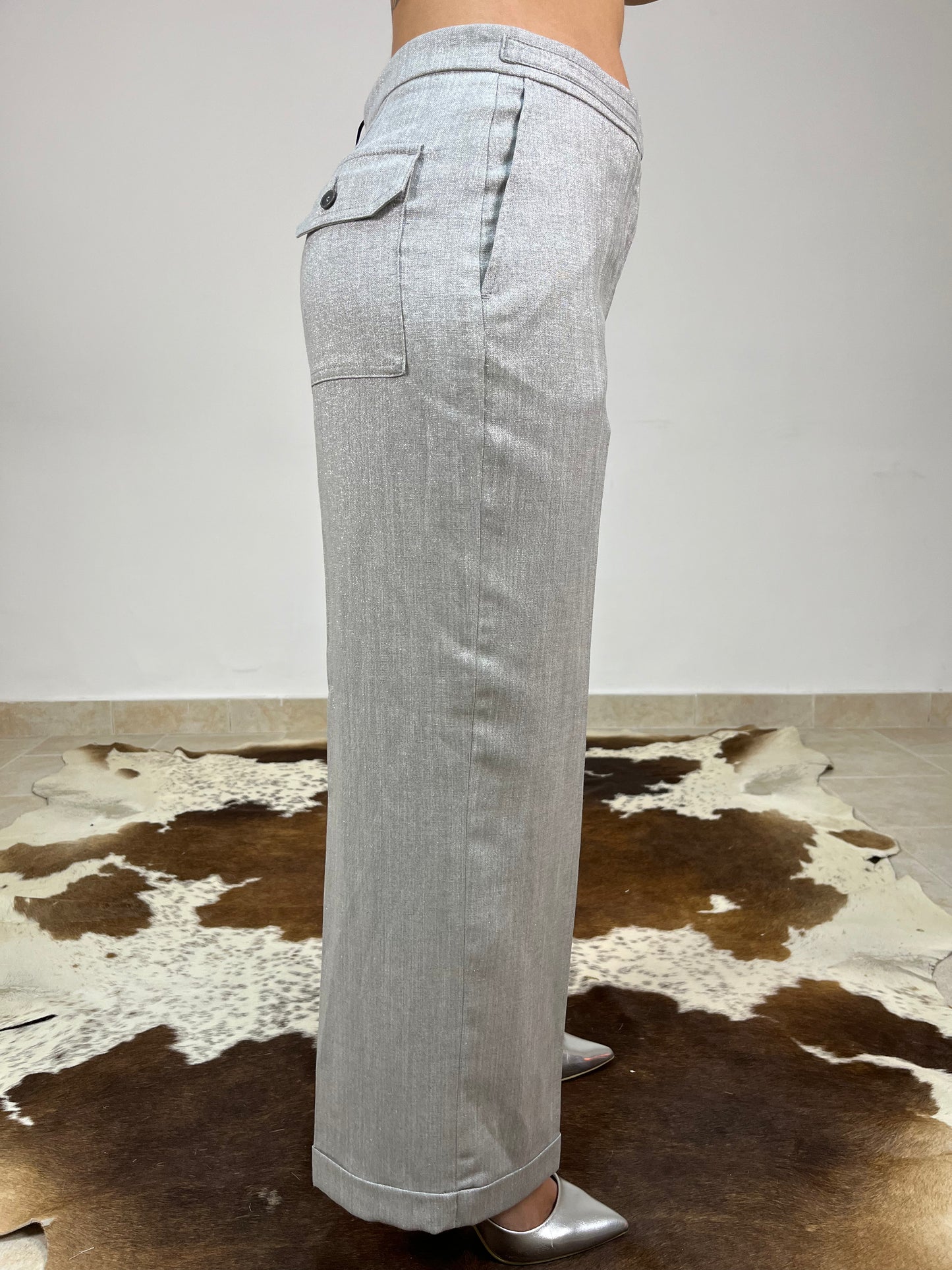 SEVENTY - Pantalone Tailleur Lurex