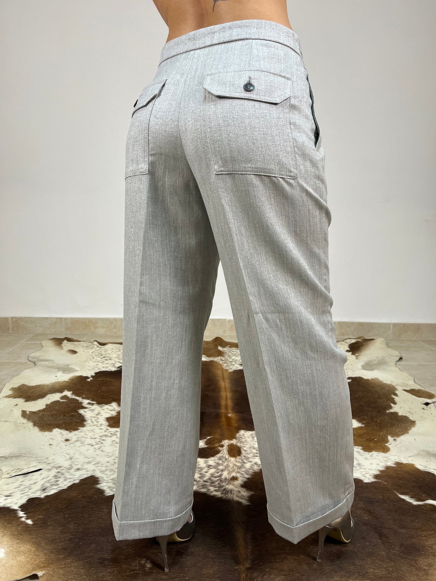 SEVENTY - Pantalone Tailleur Lurex